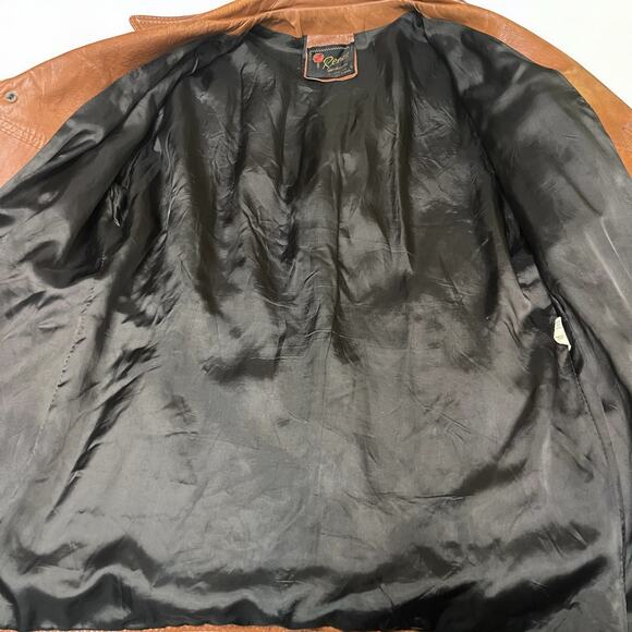 Vintage Men’s 1970’s Reed Sportswear Leather Coat Size L - Picture 5 of 14